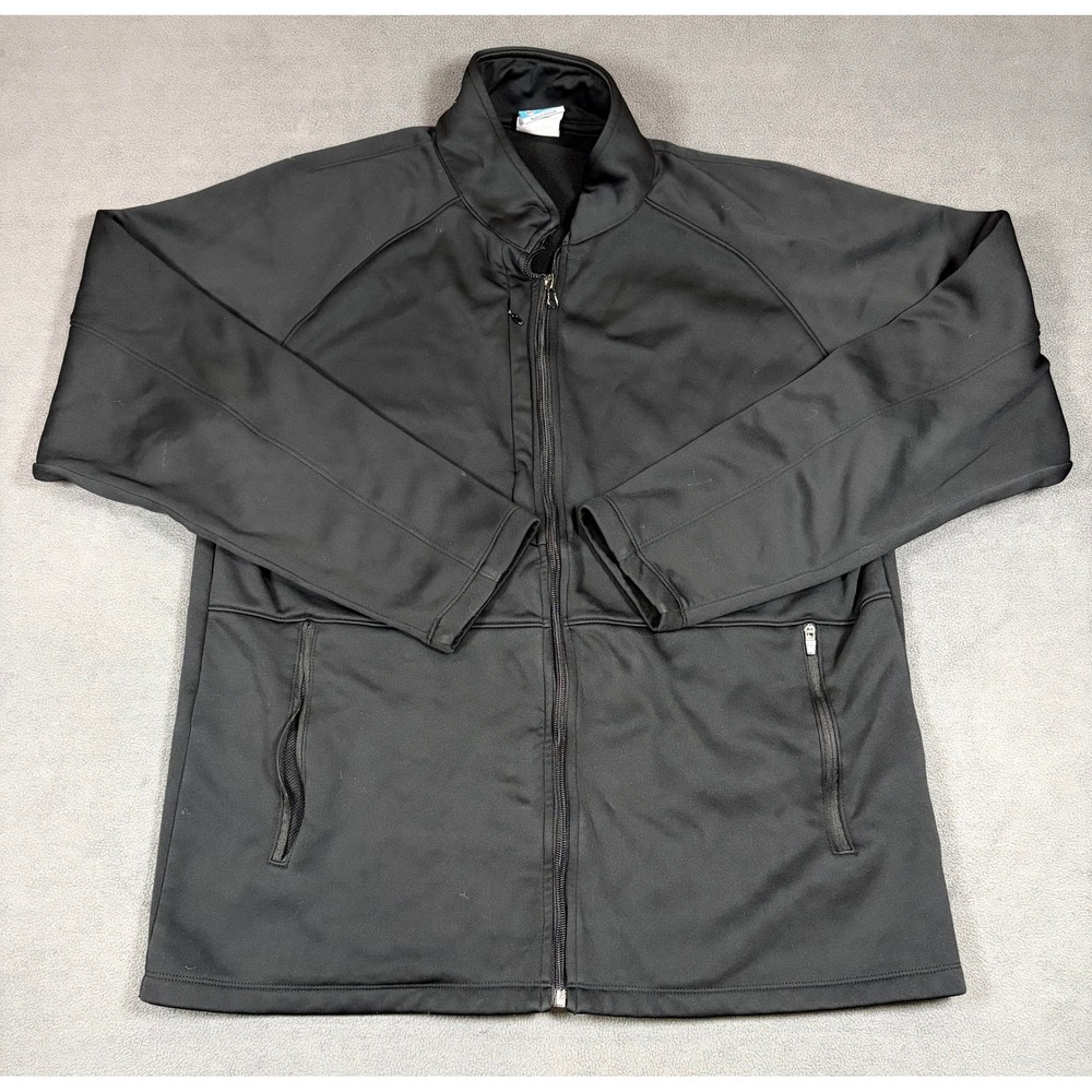 Blaze by Maevn Jacket Mens Medium Black Full Zip Softshell Scrub Warm Up 3814
